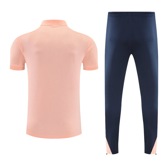 Barcellona Salmone 2026 Training Set – Polo + Pants Slim Fit