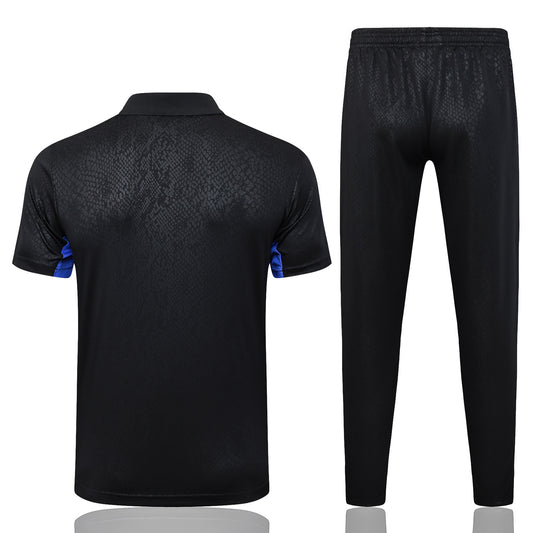Barcellona nero 2026 Training Set – Polo + Pants Slim Fit