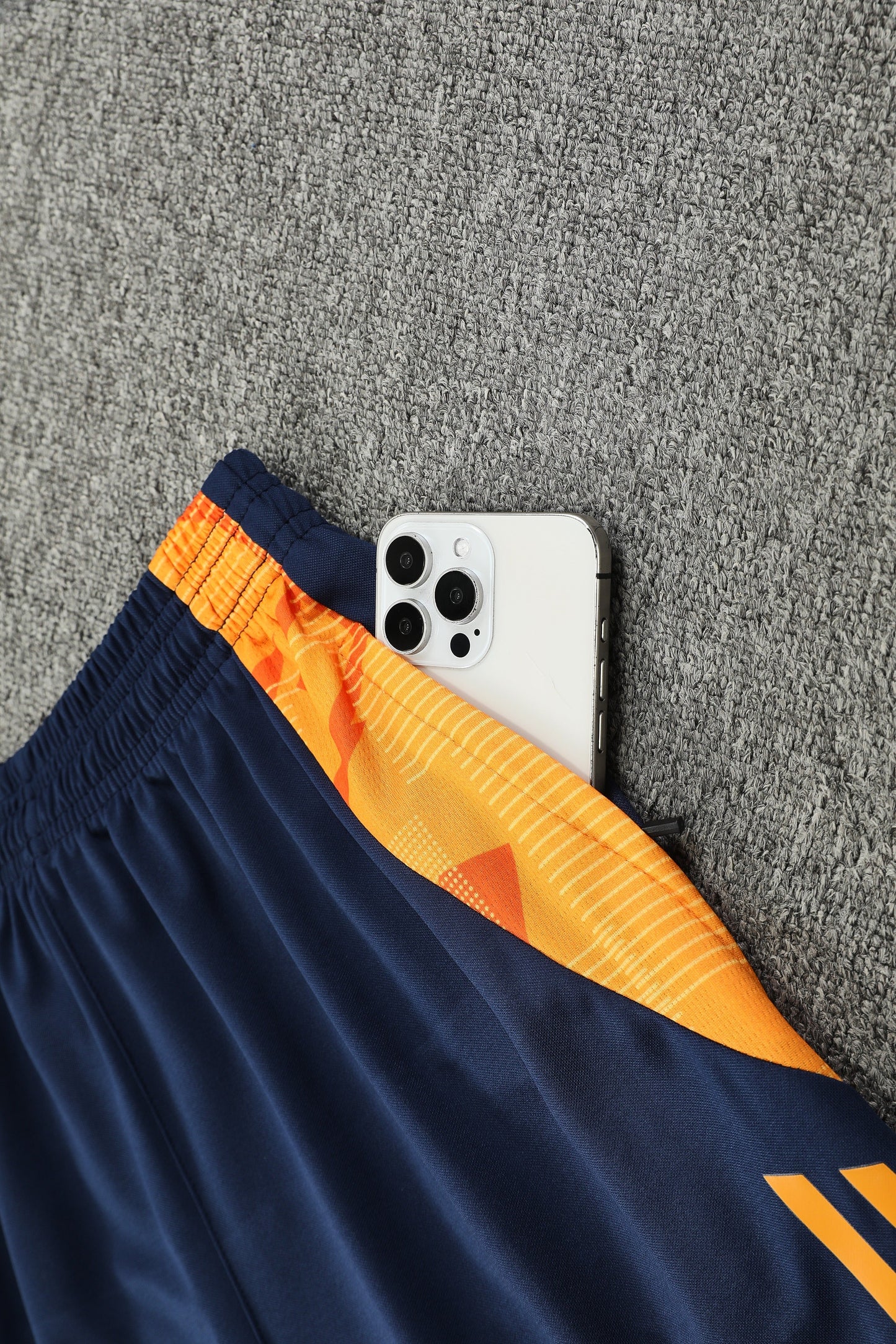 Real madrid blu orange completo con canottiera