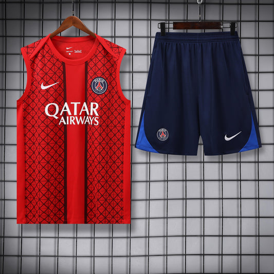Paris Saint Germain Rosso completo con canottiera 2025/26