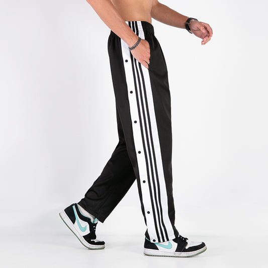 Pantalone Uomo Jogger con Bande a Contrasto