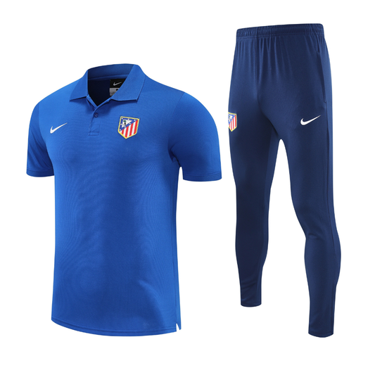 Barcellona Blu 2026 Training Set – Polo + Pants Slim Fit