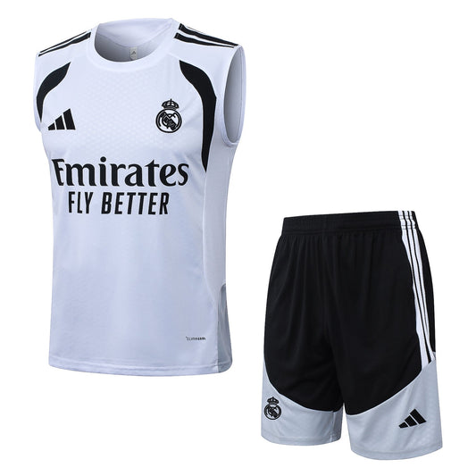 Completo Canottiera Real Madrid Bianco 26/27