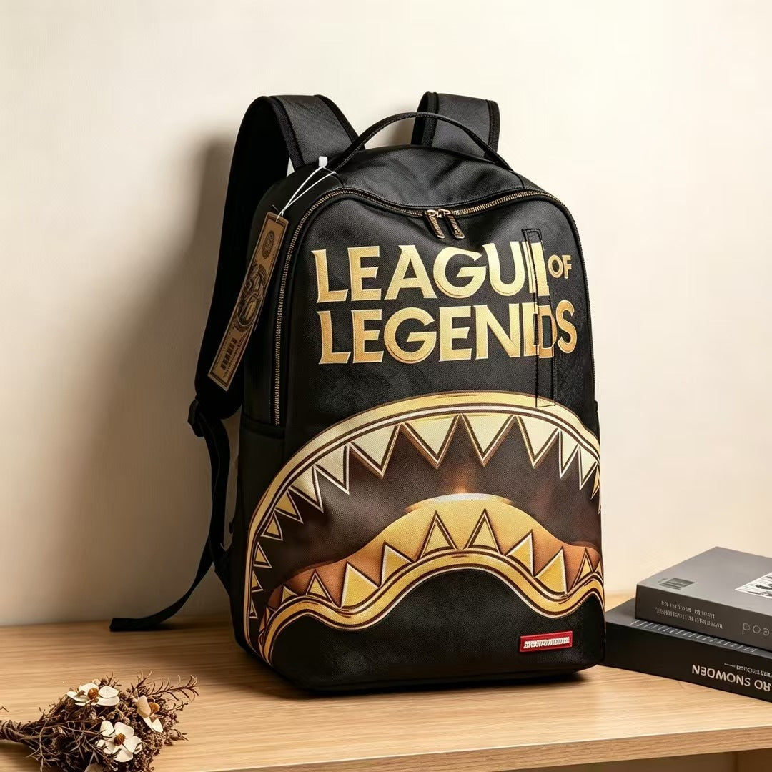 Zaino S. Shark Nero & Oro