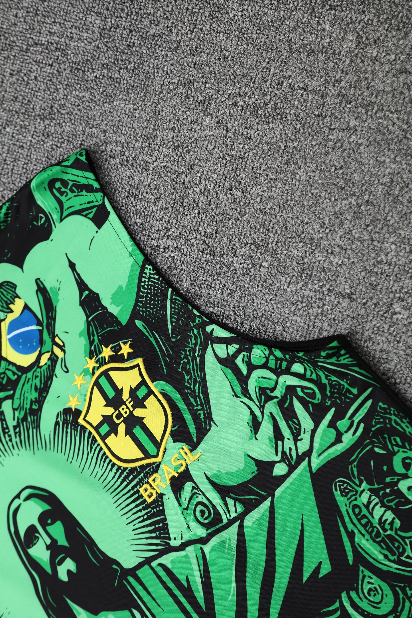 Brasile fantasy verde completo con canottiera 2025/26