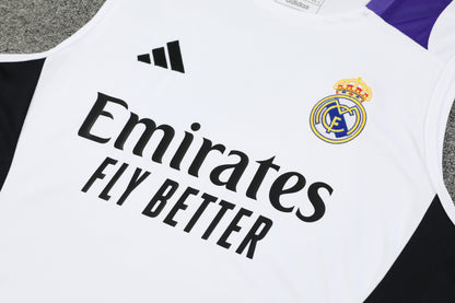 Real madrid whyte and black completo con canottiera