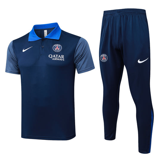 Paris Blu 2026 Training Set – Polo + Pants Slim Fit