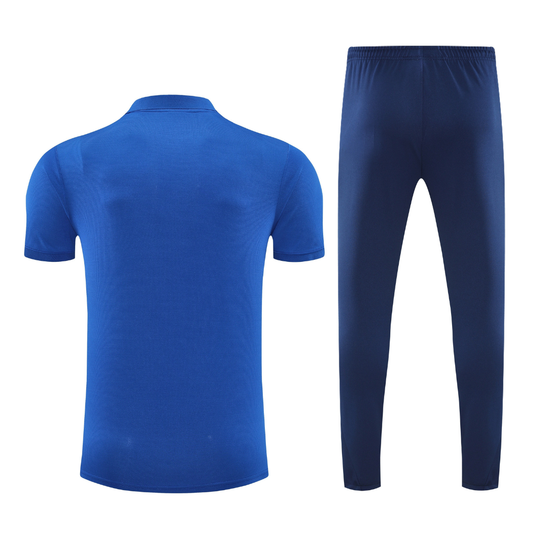 Barcellona Blu 2026 Training Set – Polo + Pants Slim Fit