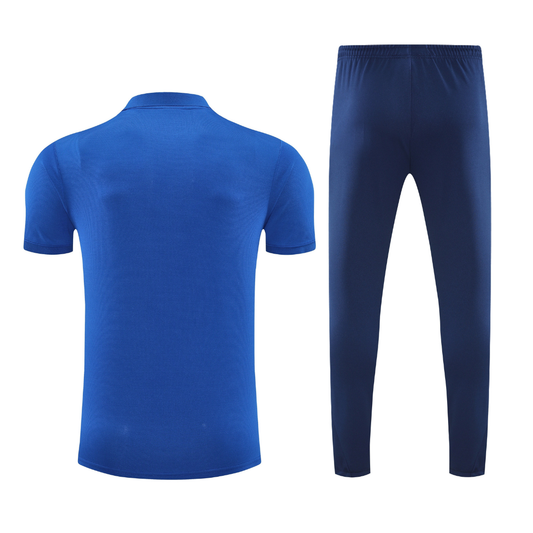 Barcellona Blu 2026 Training Set – Polo + Pants Slim Fit