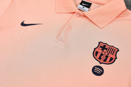 Barcellona Salmone 2026 Training Set – Polo + Pants Slim Fit