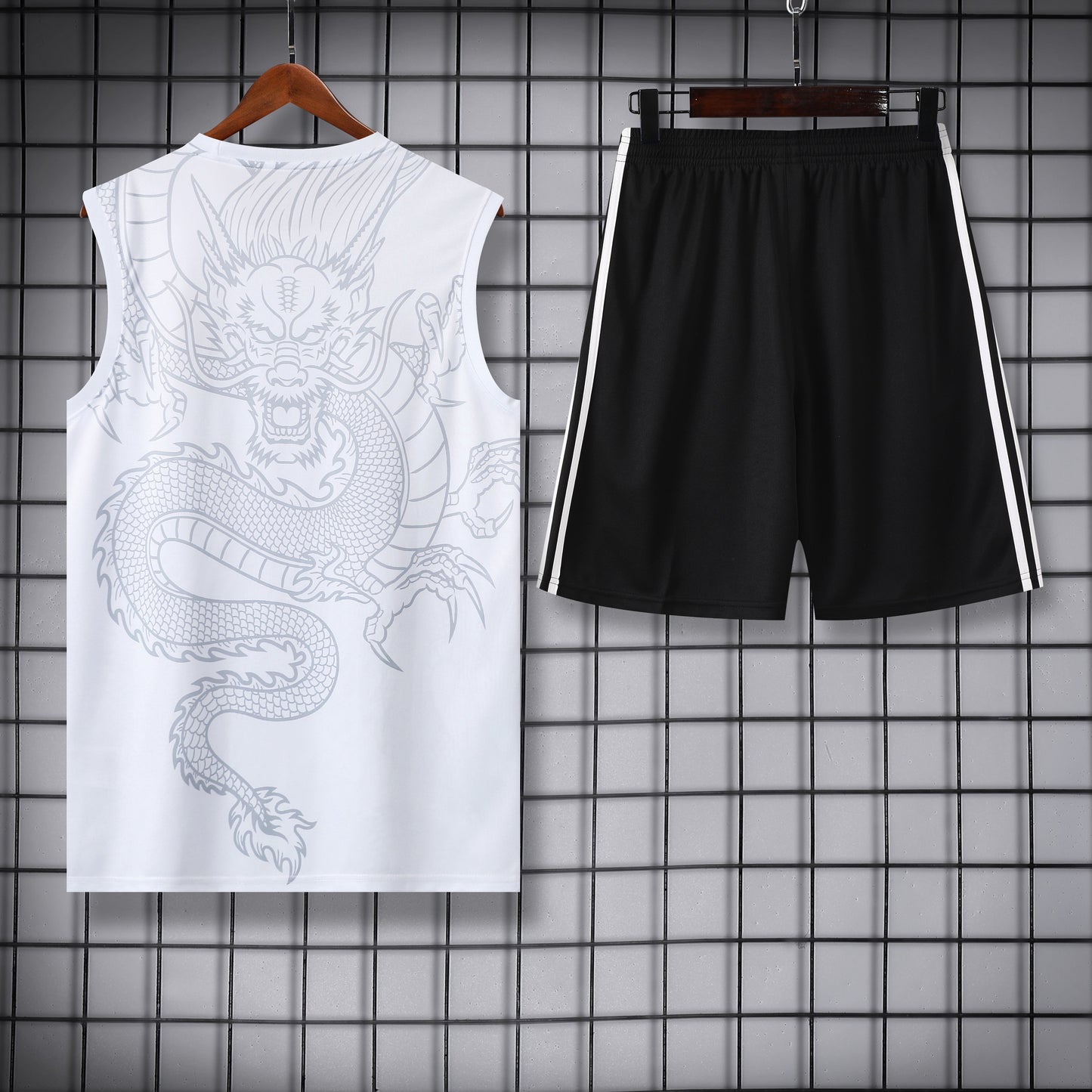 Real M. White drago completo con canottiera