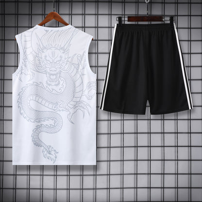 Real M. White drago completo con canottiera