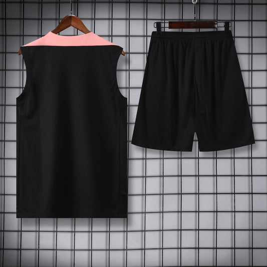Paris Nero e rosa completo con canottiera