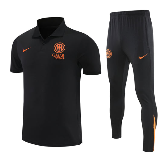 Inter Nero 2026 Training Set – Polo + Pants Slim Fit