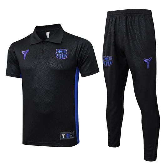 Barcellona nero 2026 Training Set – Polo + Pants Slim Fit