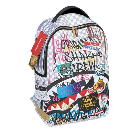 Zaino S. Shark Street Fantasy Bianco