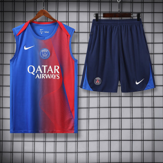 Paris Saint Germain Rosso e blu completo con canottiera 2026