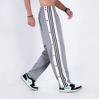 Pantalone Uomo Jogger con Bande a Contrasto
