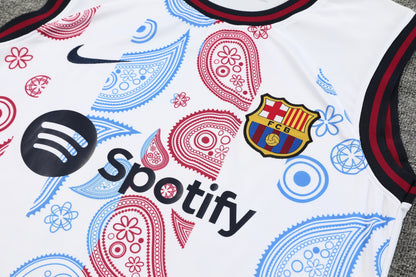 Barcellona special edition white completo con canottiera