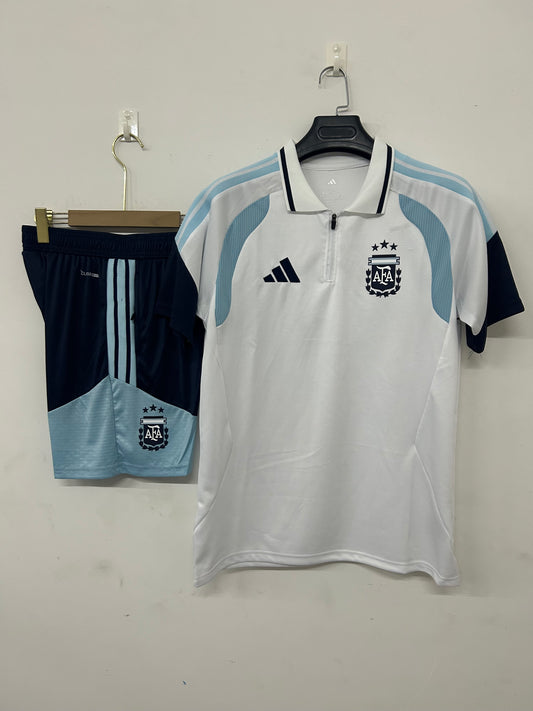 Argentina Training Set – Polo + Short white