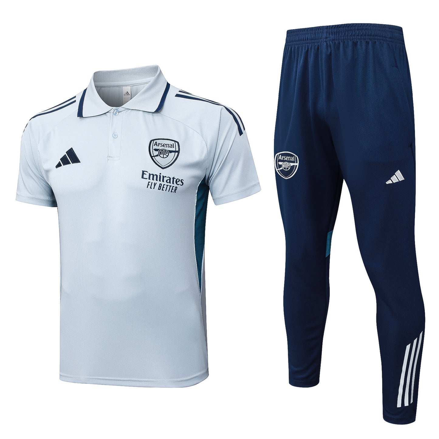 Arsenal Grigio 2026 Training Set – Polo + Pants Slim Fit