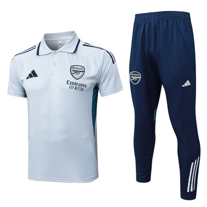Arsenal Grigio 2026 Training Set – Polo + Pants Slim Fit