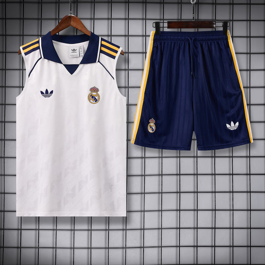 Real Madrid completo con canottiera new 2026 white