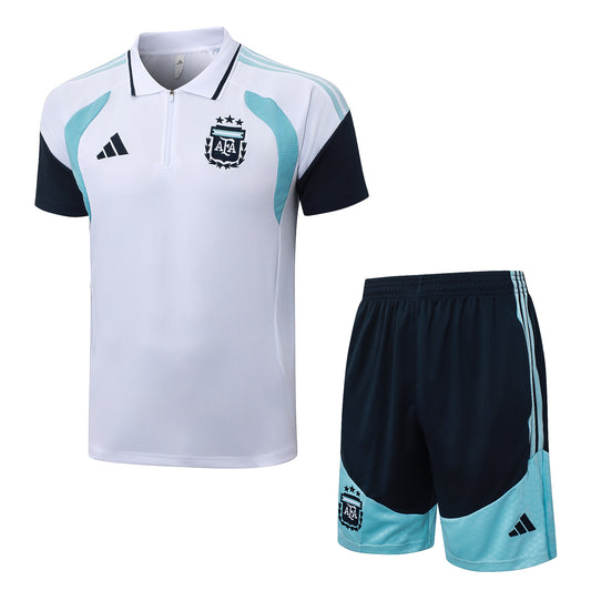 Argentina Training Set – Polo + Short white