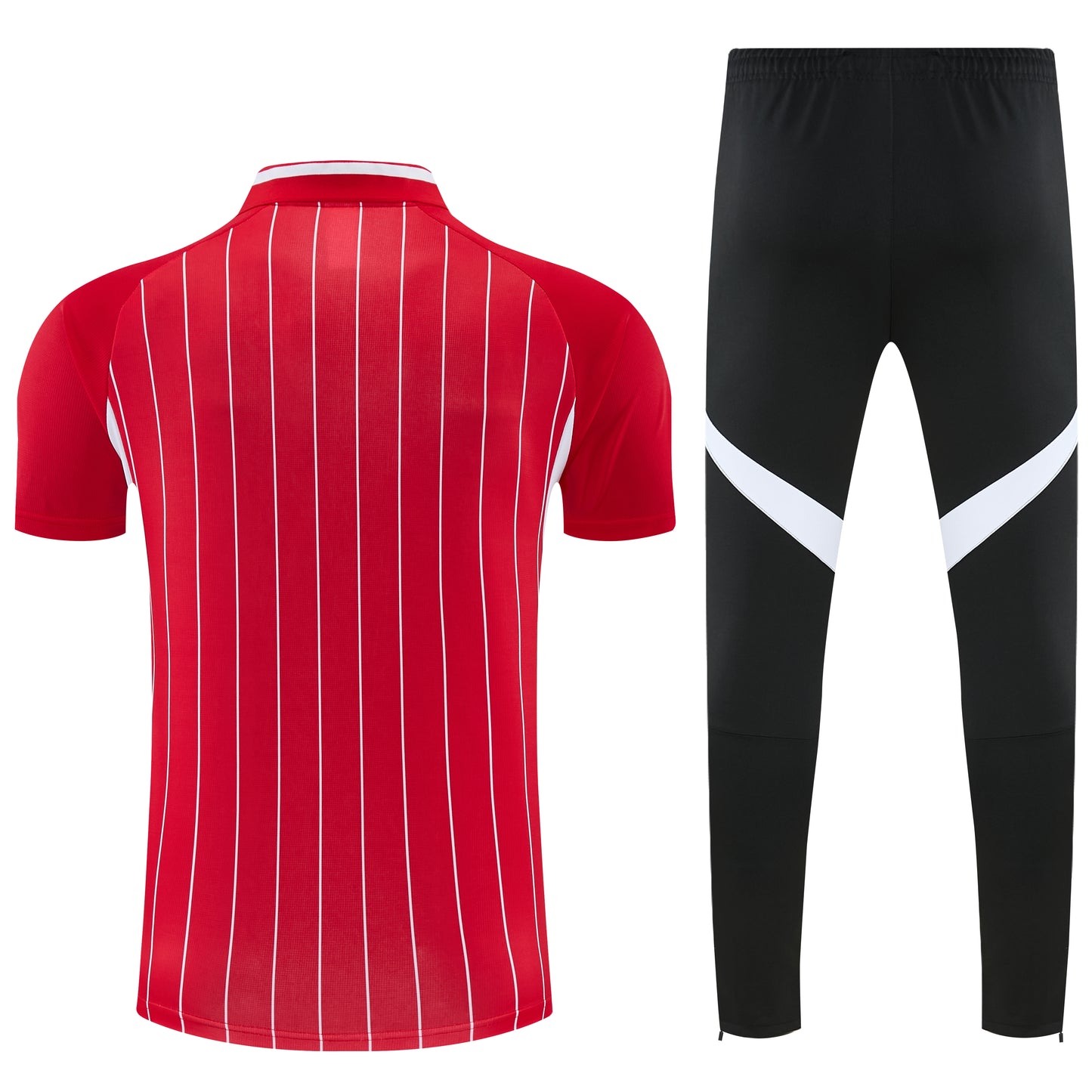 Liverpool Rosso rigato 2026 Training Set – Polo + Pants Slim Fit