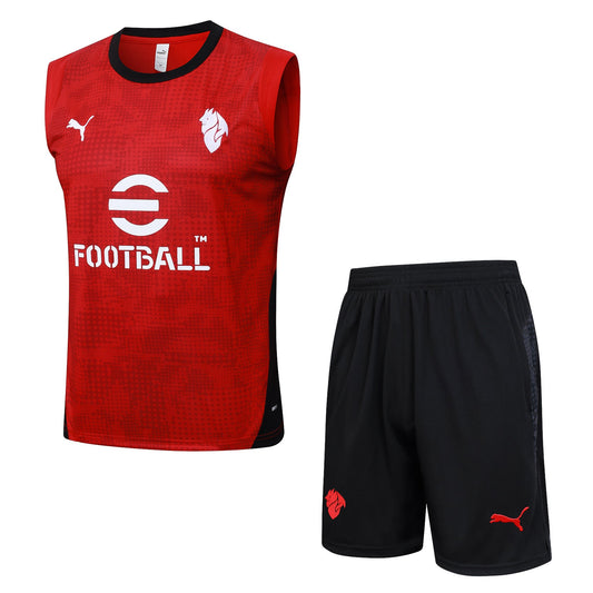 Completo Canottiera Milan Red
