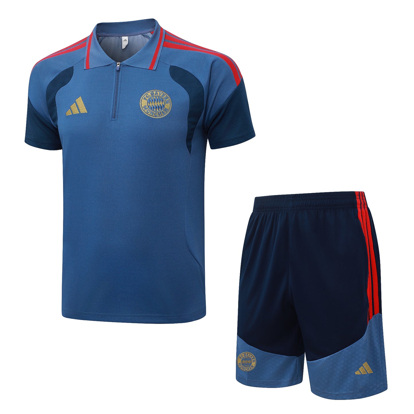 Bayern Monaco Training Set Blu – Polo + Short