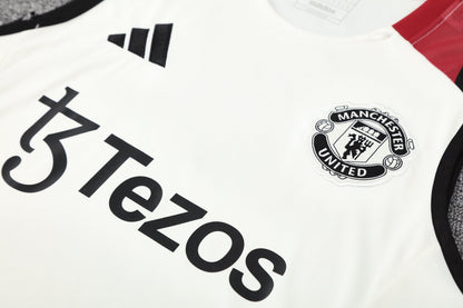 Manchester United white completo con canottiera