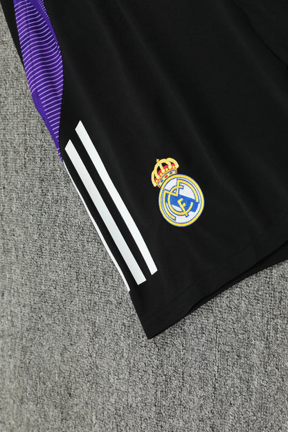 Real madrid black and white completo con canottiera