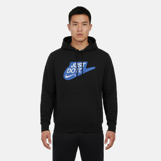 Felpa Uomo con Cappuccio e Logo Frontale