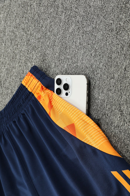 Real madrid blu orange completo con canottiera