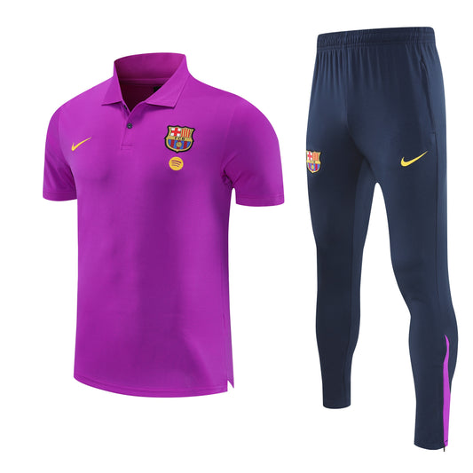 Barcellona Viola 2026 Training Set – Polo + Pants Slim Fit
