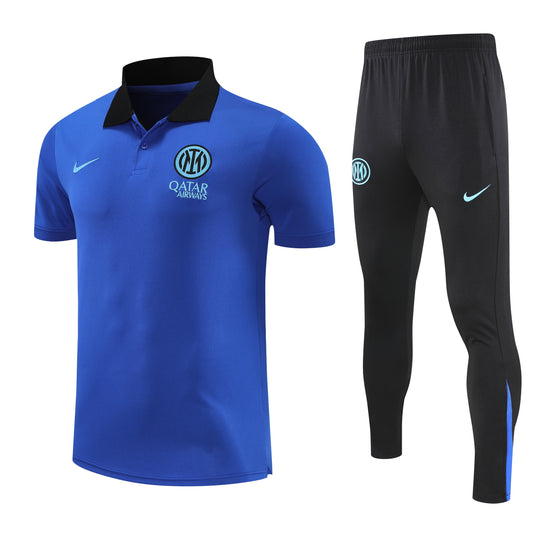Inter Blu 2026 Training Set – Polo + Pants Slim Fit