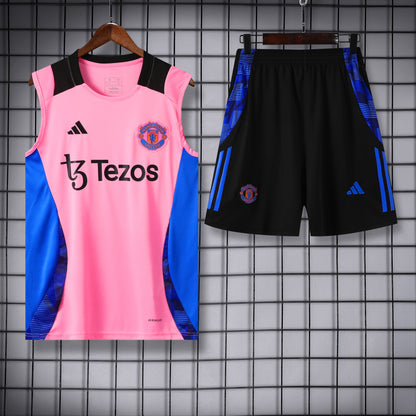 Manchester United pink completo con canottiera