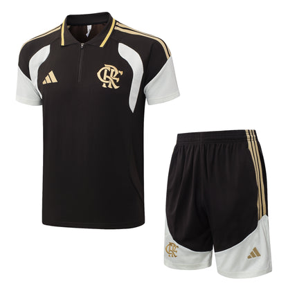 Flamengo Training Set Black – Polo + Short