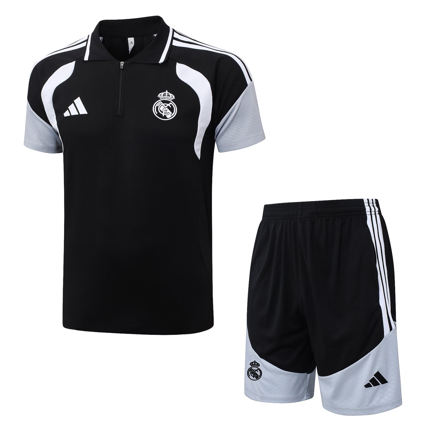 Real Madrid Training Set Black  – Polo + Short
